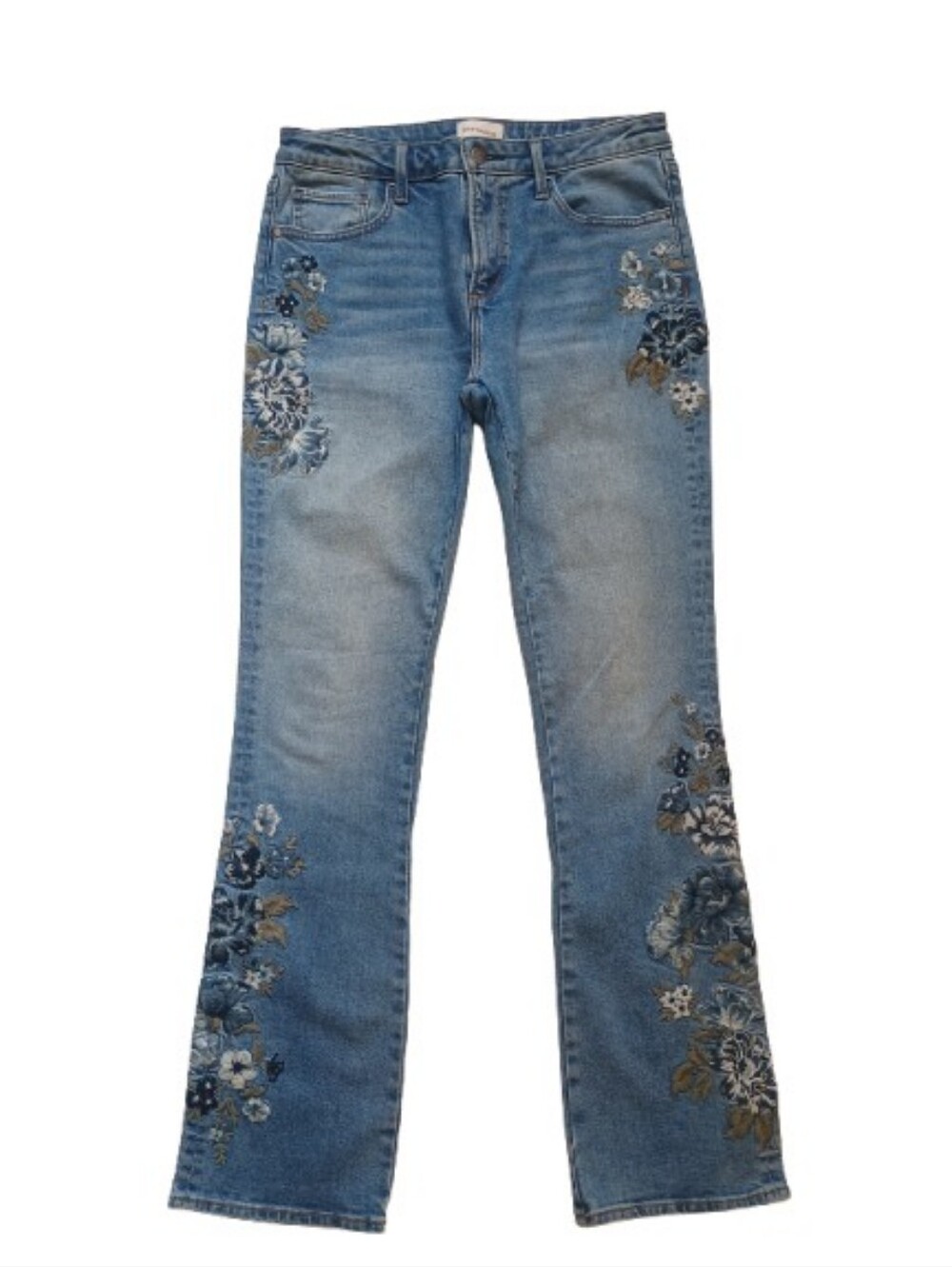 Driftwood kelly embroidered Floral jeans Size: 6